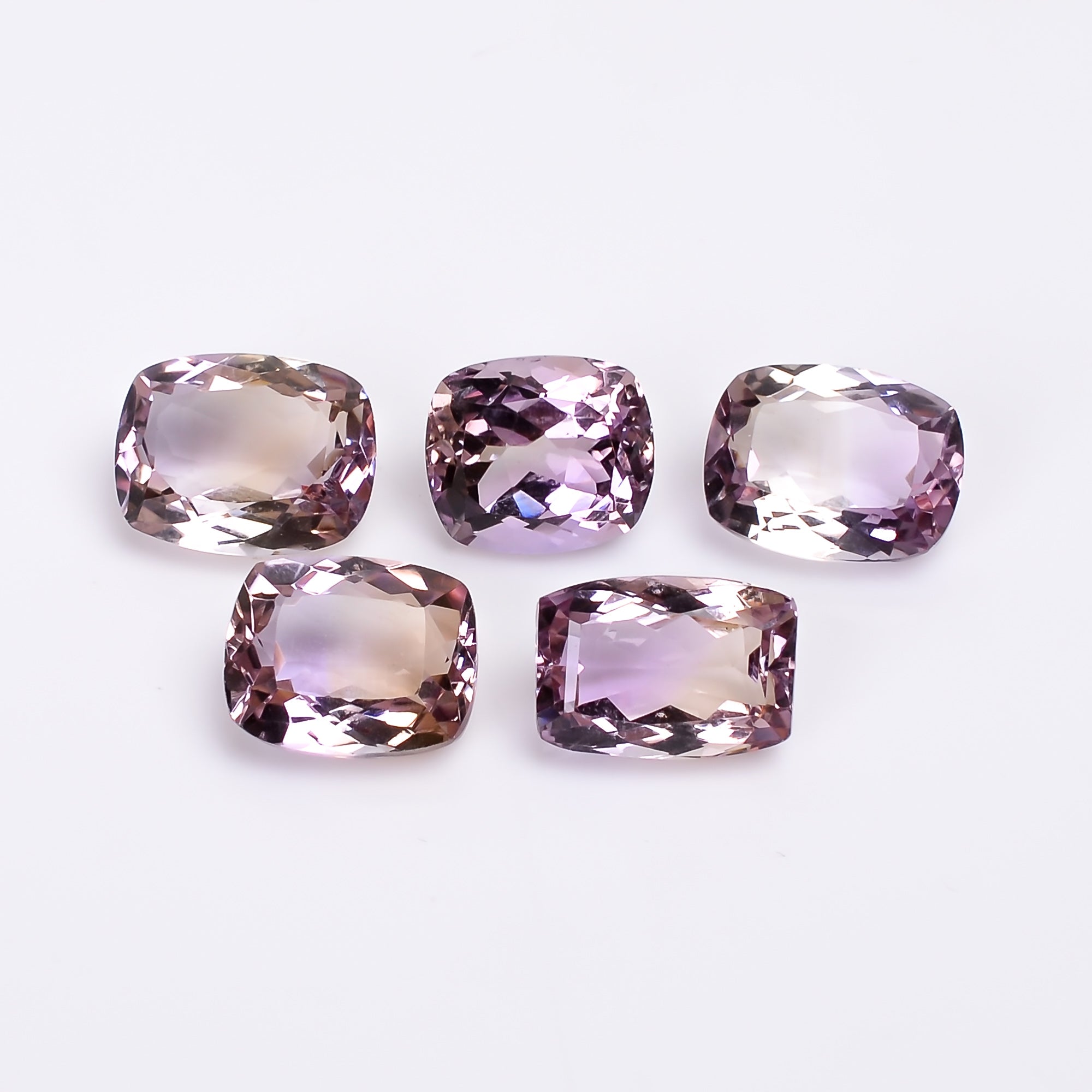 natural ametrine radiant shape cut stone loose gemstone